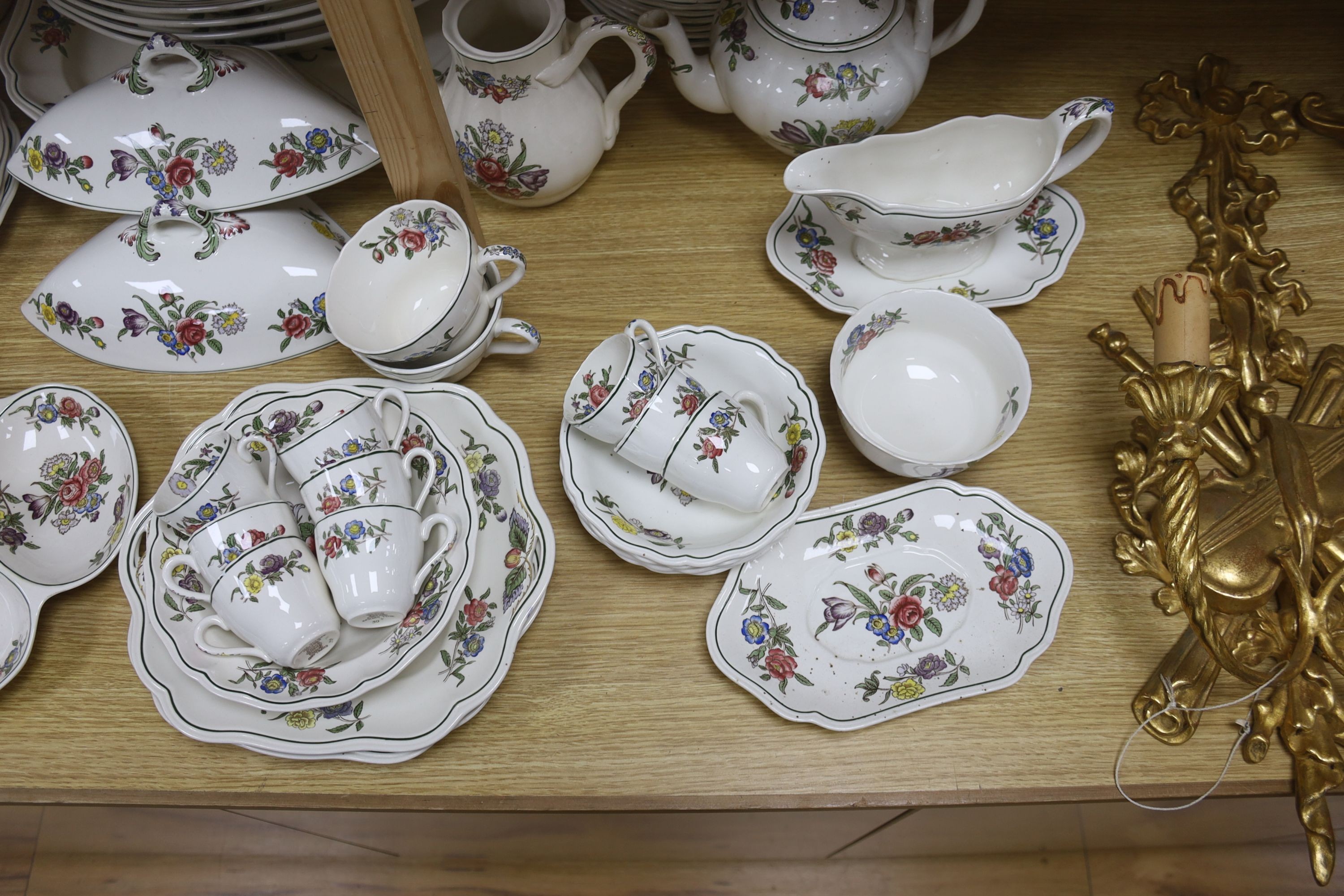 A Copeland Spode Springtime part dinner, tea and coffee service